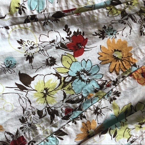 CAbi Palapa Cotton Swing Midi Skirt Sz. 6 #475 Fall Floral Boho Casual - Picture 3 of 3